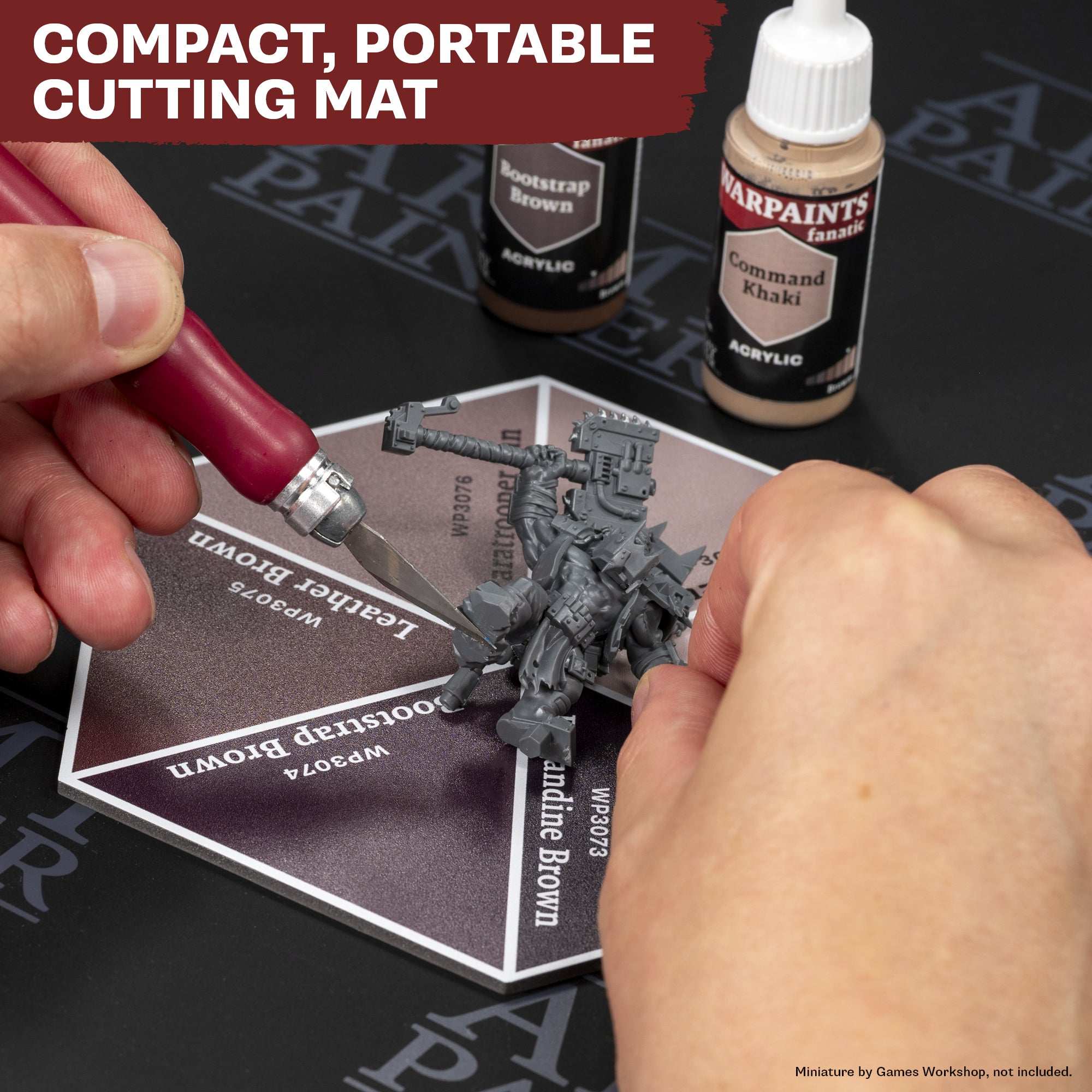 the-army-painter-hex-cutting-mat-browns-tapis-de-d-coupe-marron image 2