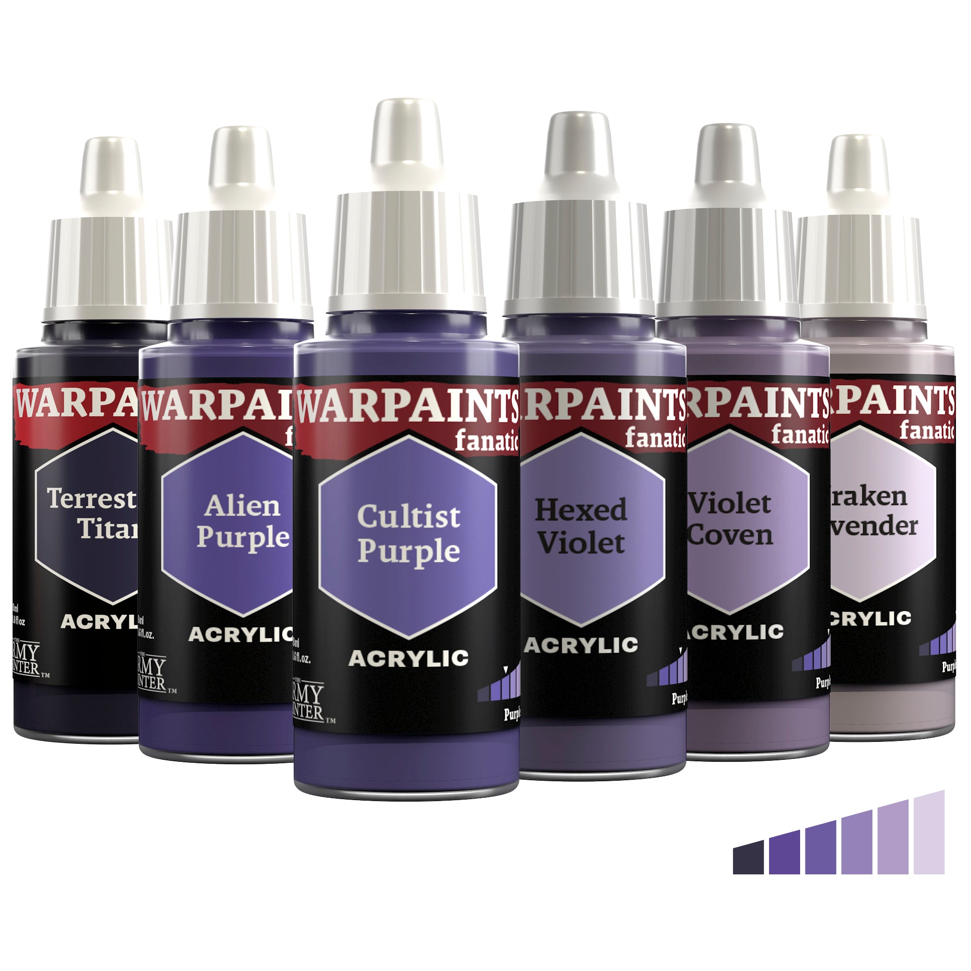 army-painter-warpaints-fanatic-purples-set-6-peintures-violet-18ml image 1