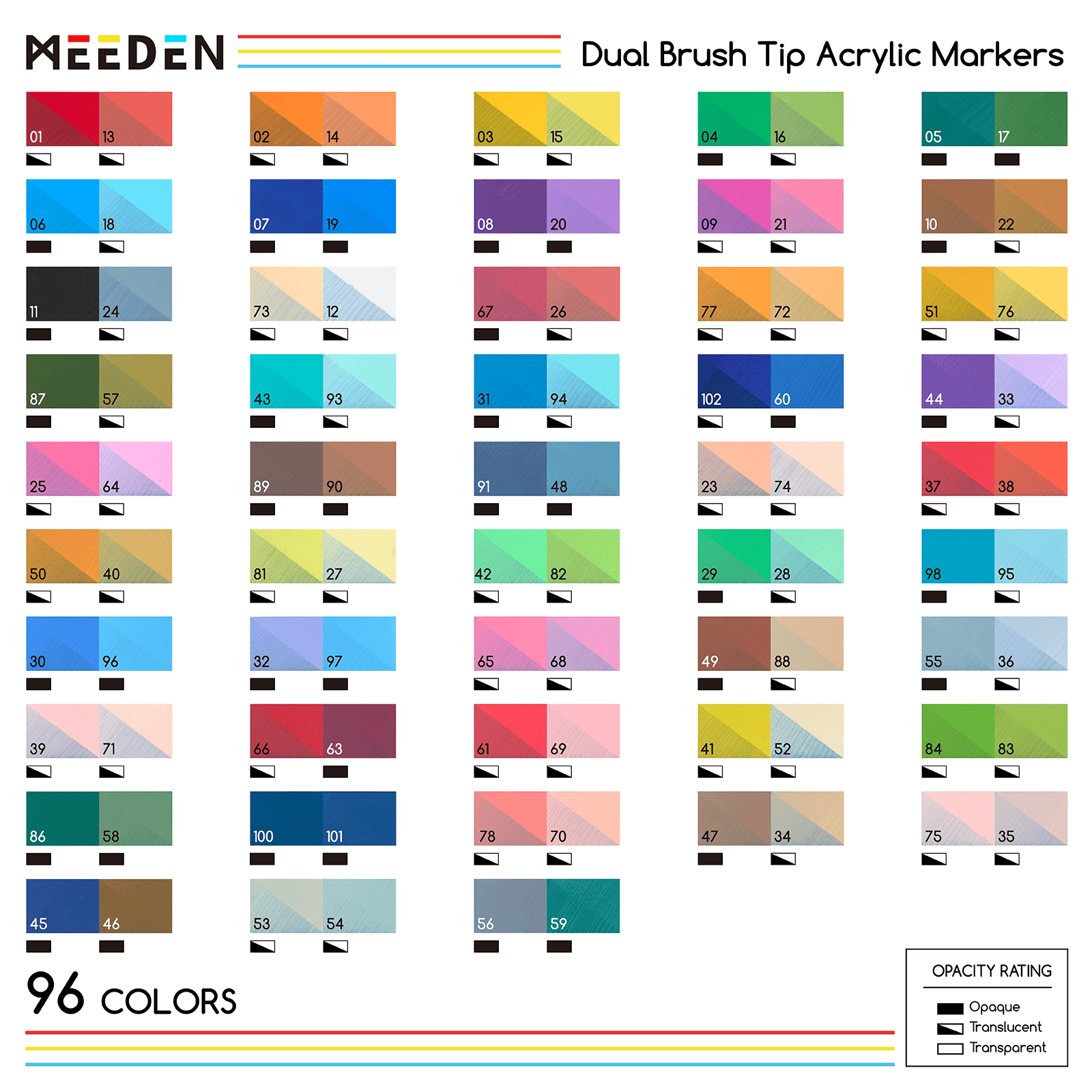meeden-markers-feutre-acrylique-double-pointe-48-couleurs image 8