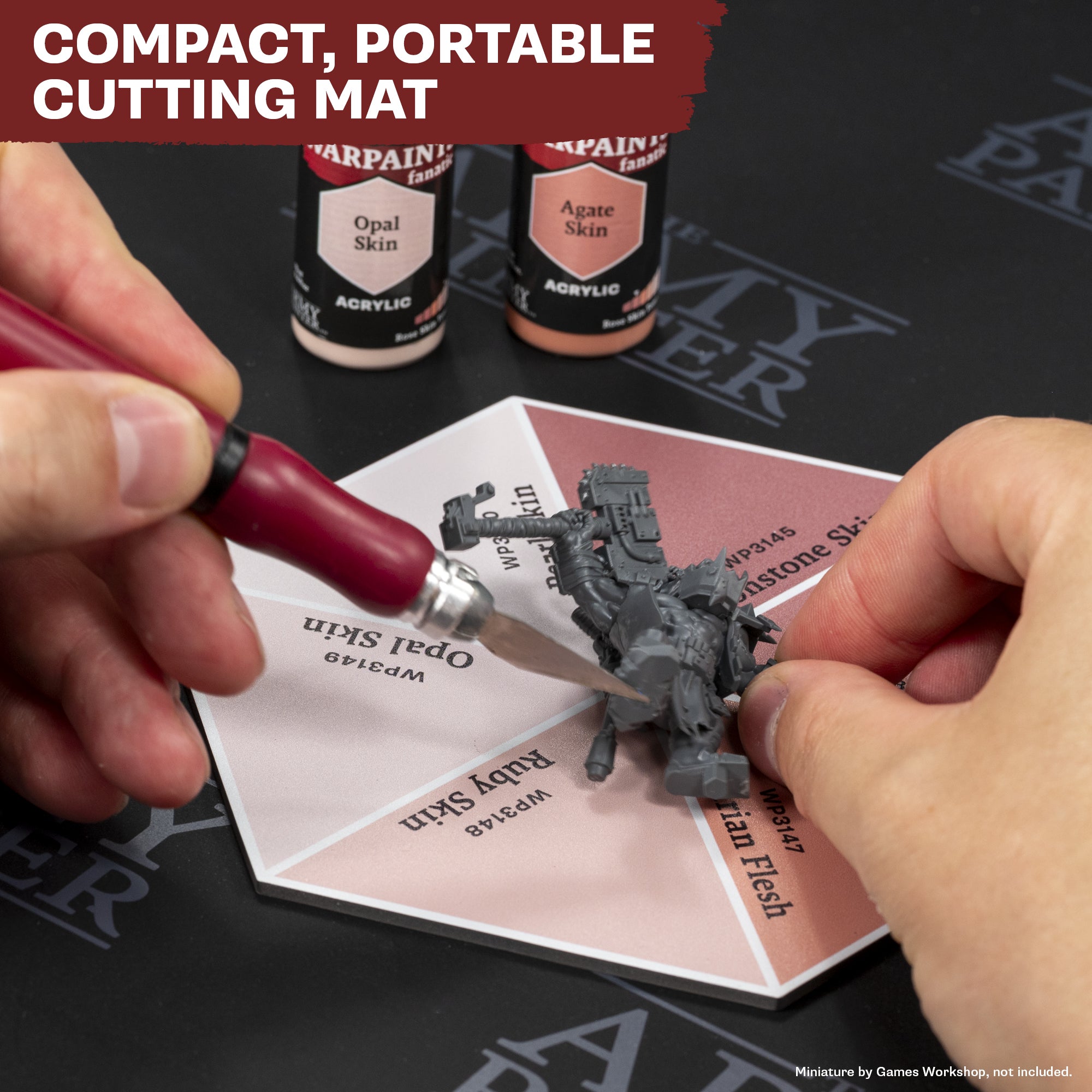 the-army-painter-hex-cutting-mat-tapis-d-coupe-rose-skin-tones image 2
