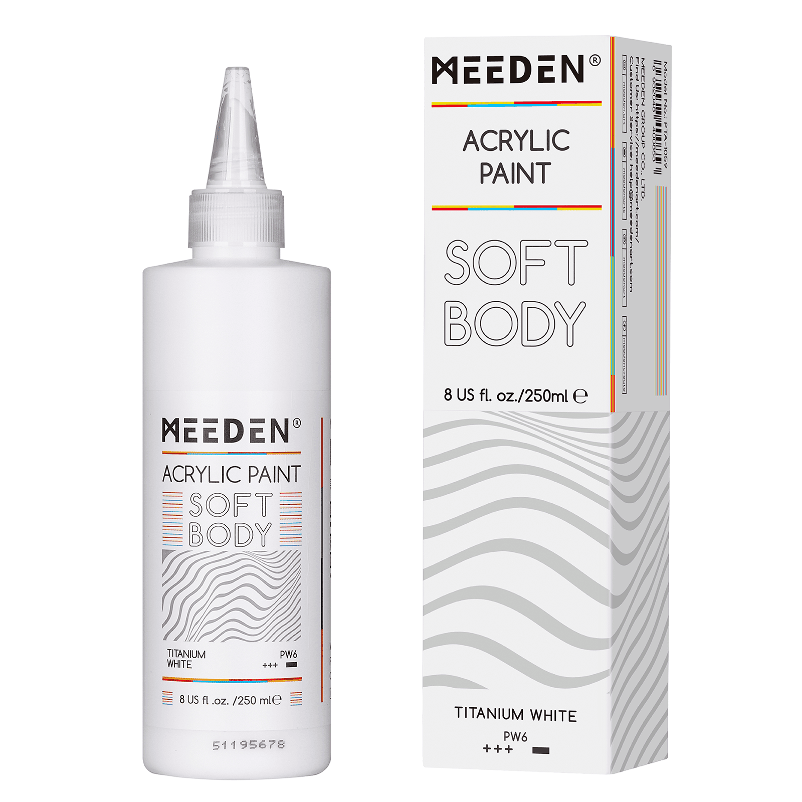meeden-acrylic-peinture-acrylique-blanc-titane-250ml image 8