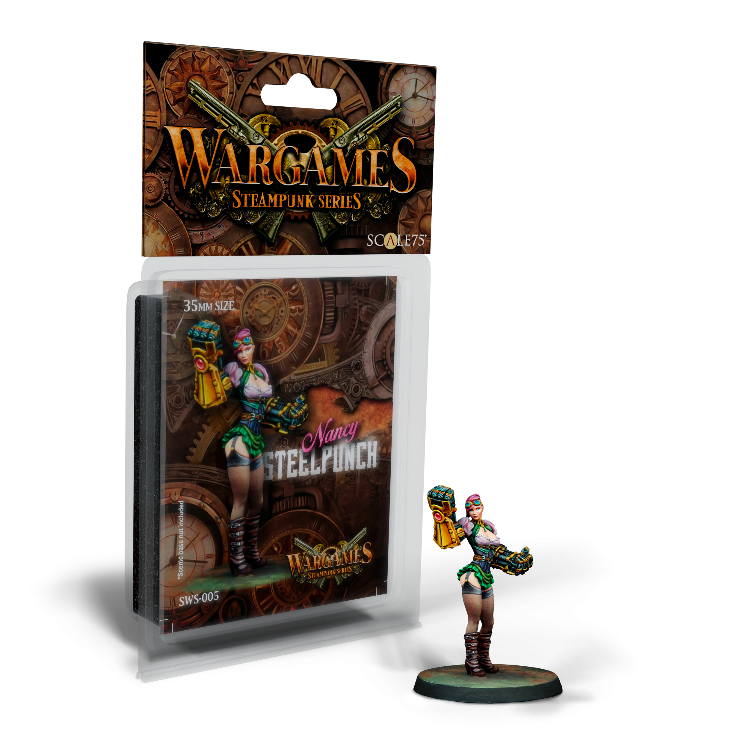 scale75-steampunk-nancy-steelpunch-figurine-35mm-m-tal image 1