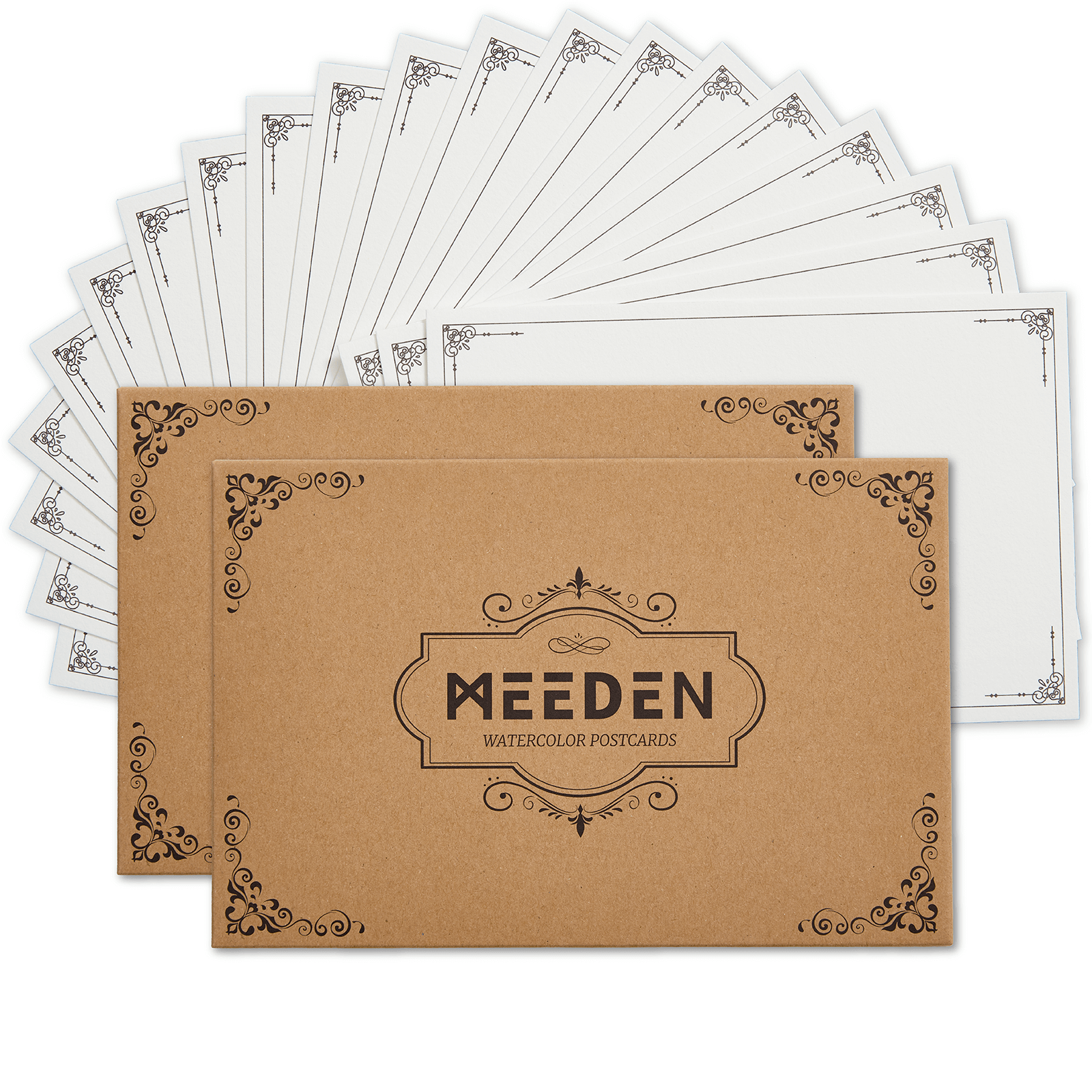 meeden-cartes-postales-aquarelle-coton-20-pi-ces-10x15 image 1