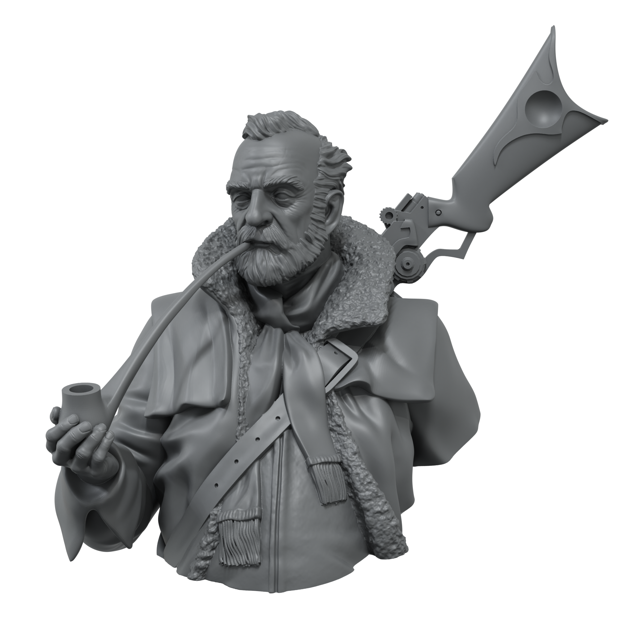 scale75-characters-captain-ahab-buste-r-sine-1-10-non-peint image 2