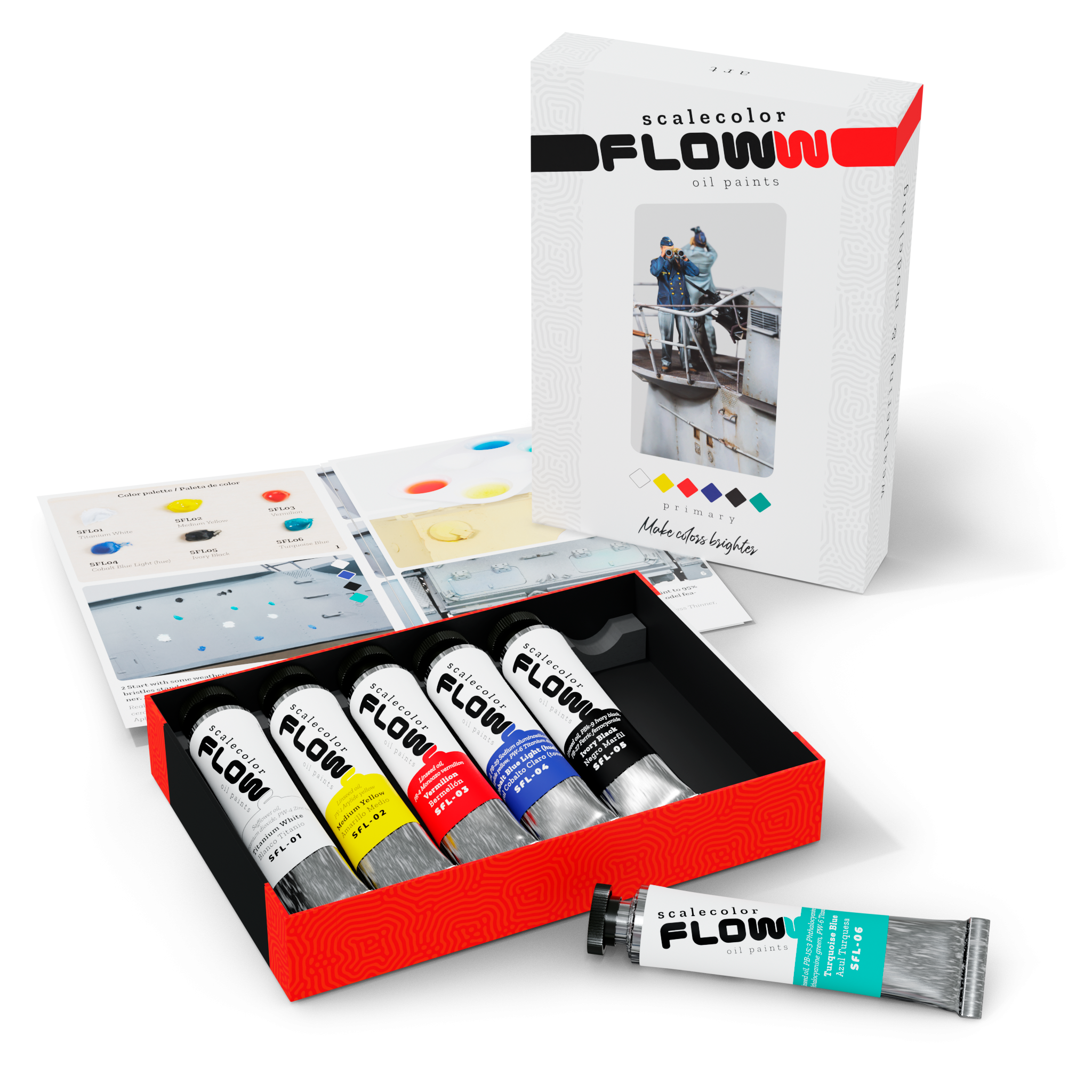 scale75-floww-oils-primary-peinture-l-huile-mat-set image 1