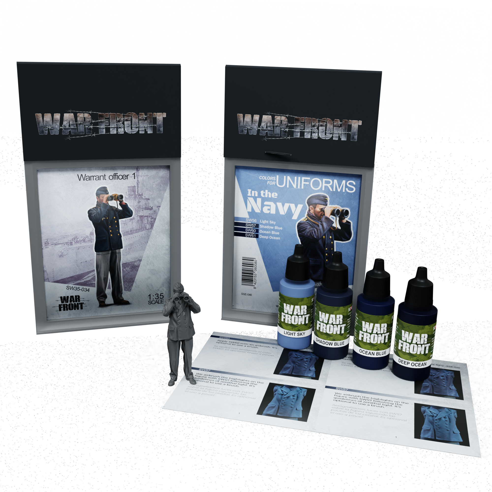 scale75-bundles-pack-in-the-navy-warrant-officer-1-figurine-et-peintures image 1