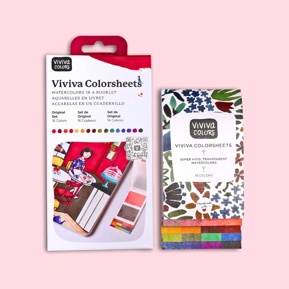 viviva-colorsheets-original-16-carnet-aquarelle-poche-16-couleurs image 1