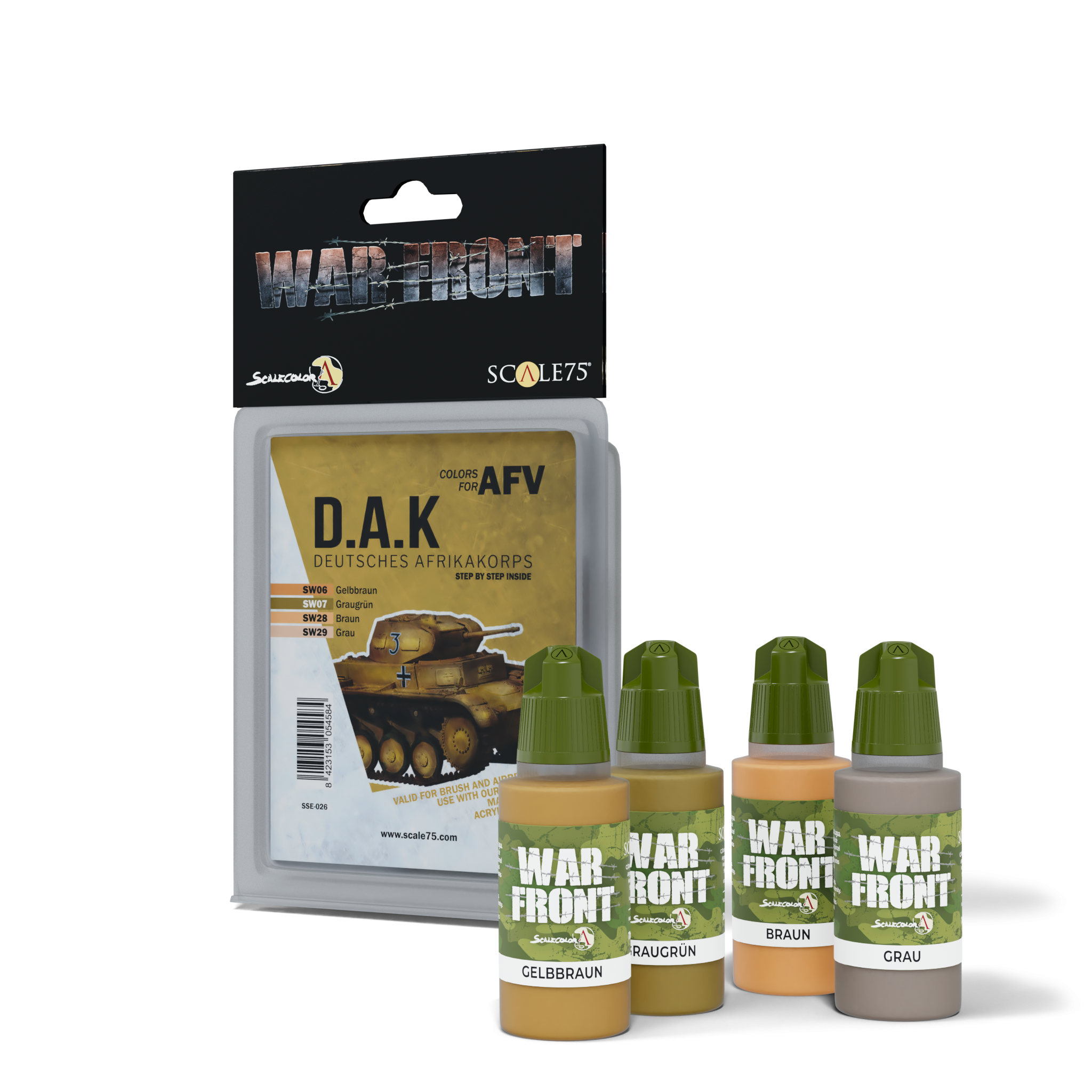 scale75-warfront-dak-colors-afv-peinture-mate-4-pots image 1