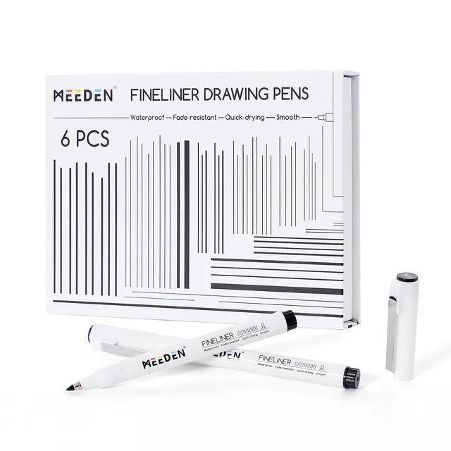 meeden-markers-set-6-feutres-fineliner-noirs image 1