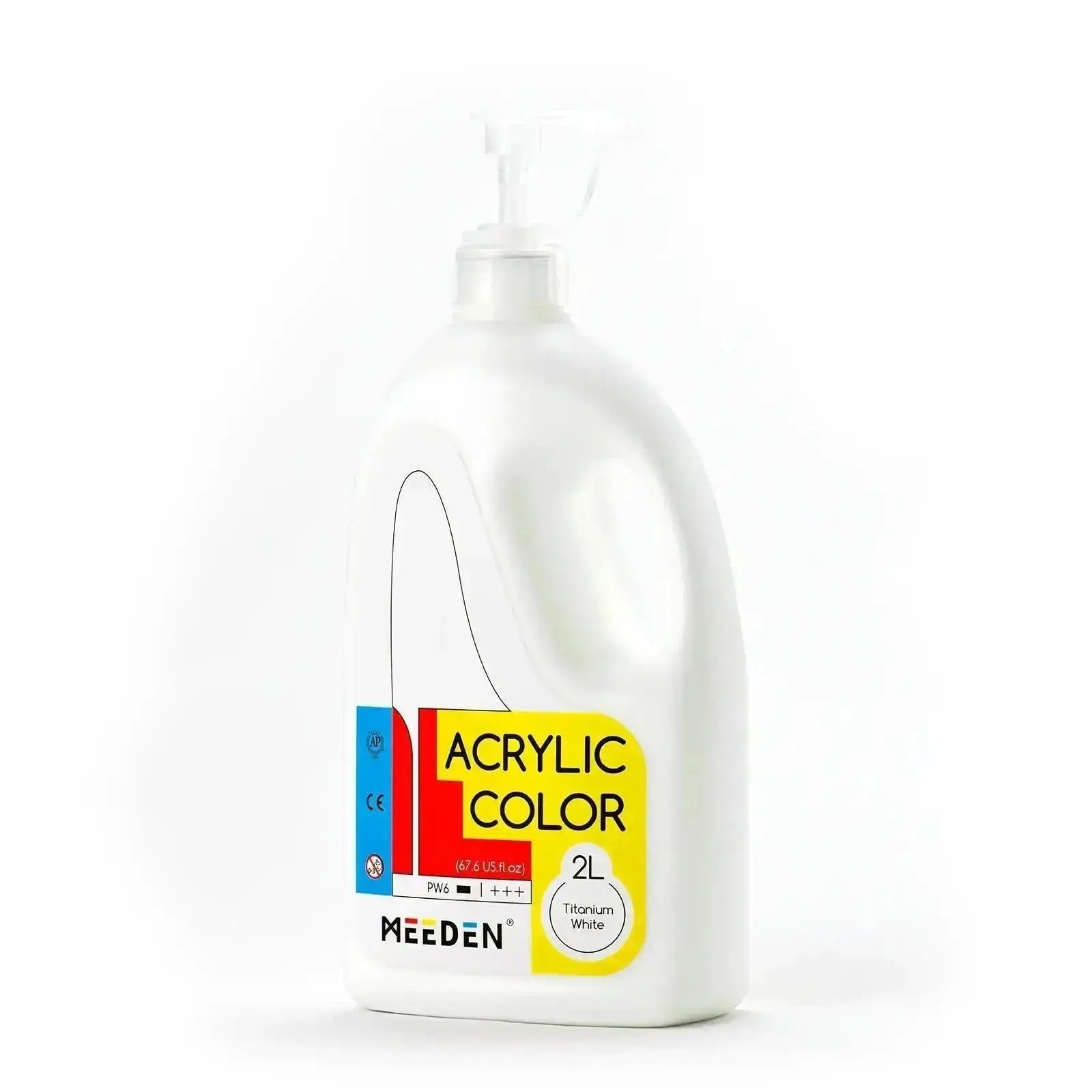 meeden-peinture-acrylique-2l-blanc-titane-pompe image 7
