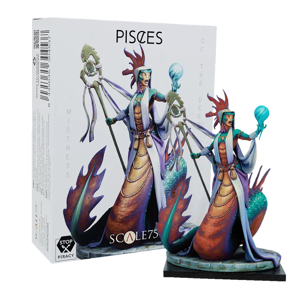 scale75-zodiac-pisces-figurine-r-sine-fantasy-poissons-non-peinte image 1