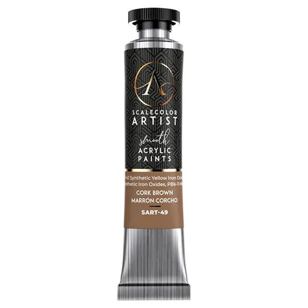 scale75-scalecolor-artist-cork-brown-peinture-acrylique-20ml-marron image 1