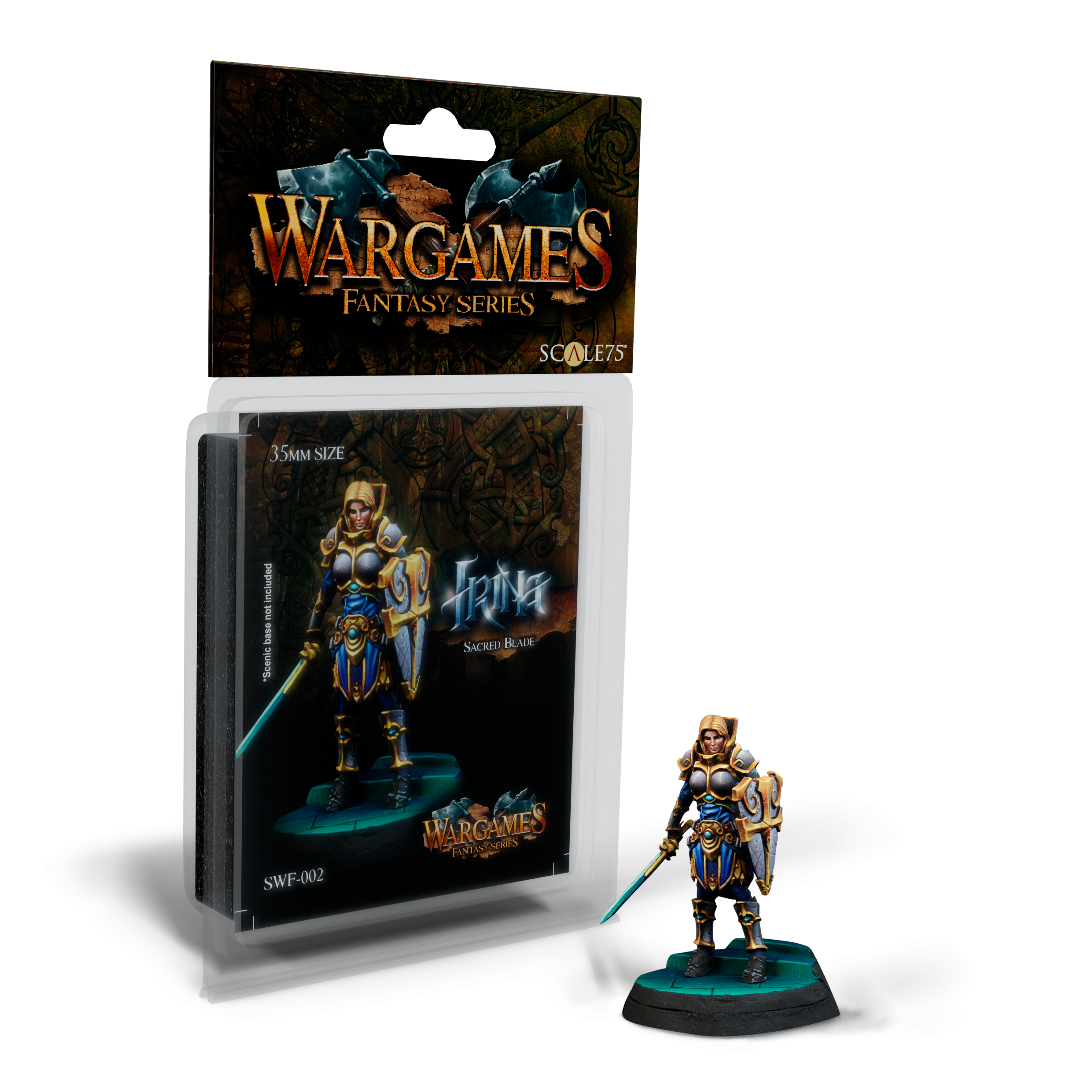 scale75-wargames-fantasy-irina-sacred-blade-figurine-35mm image 1