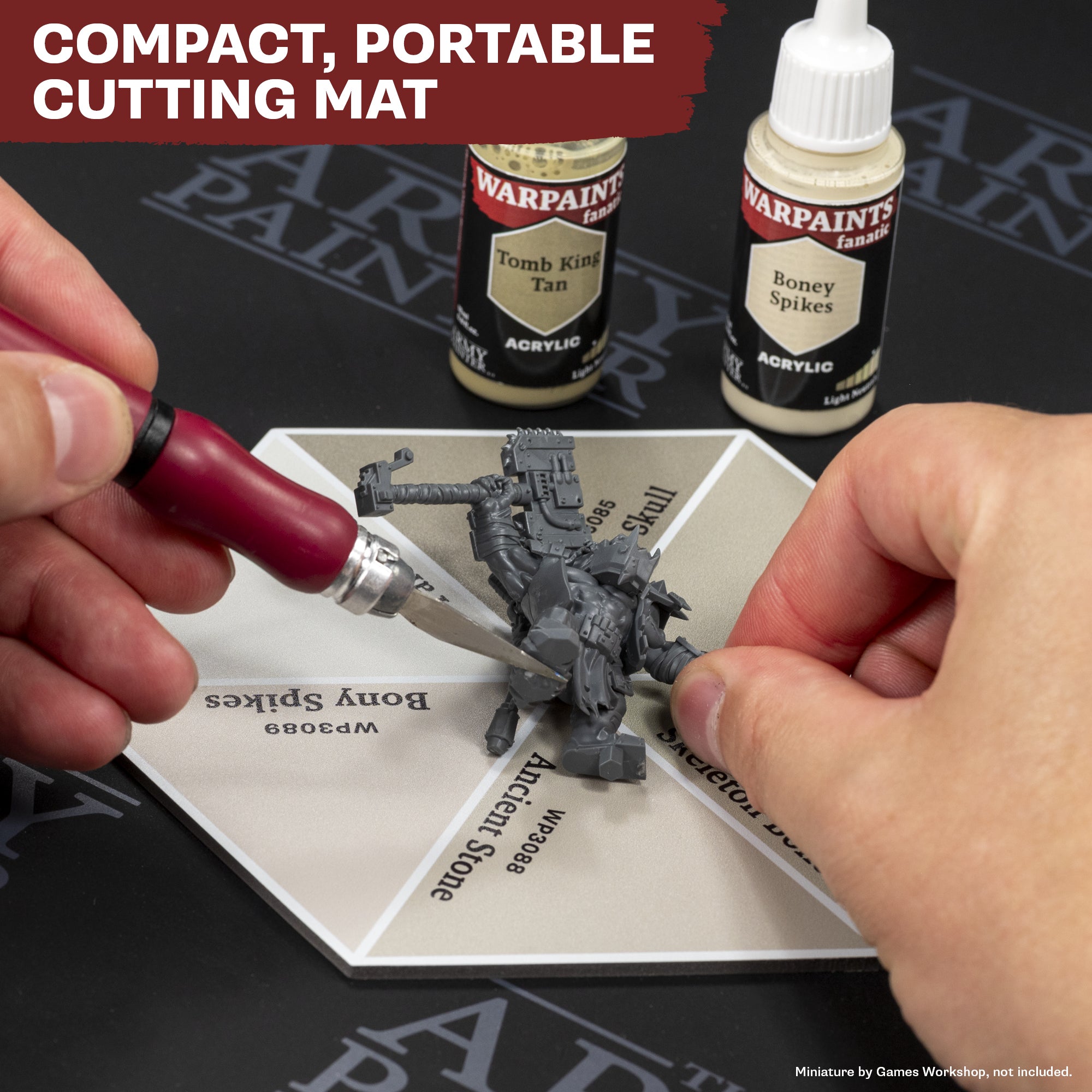 the-army-painter-hex-cutting-mat-tapis-d-coupe-neutre-clair image 2