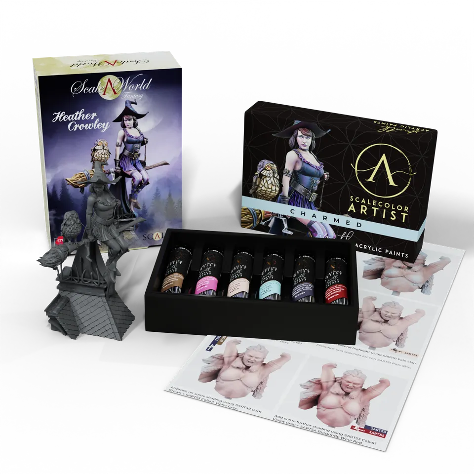 scale75-pack-charmed-heather-crowley-set-peinture-et-figurine image 1