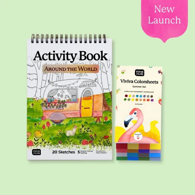 viviva-bundles-summer-adventure-coffret-aquarelle-t-livre image 1