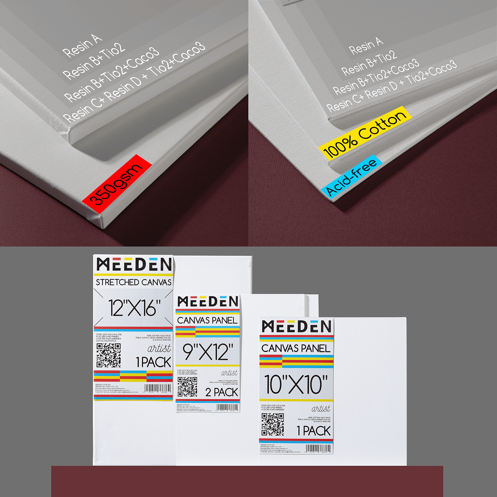 meeden-art-set-coffret-huile-chevalet-bo-te-complet image 6