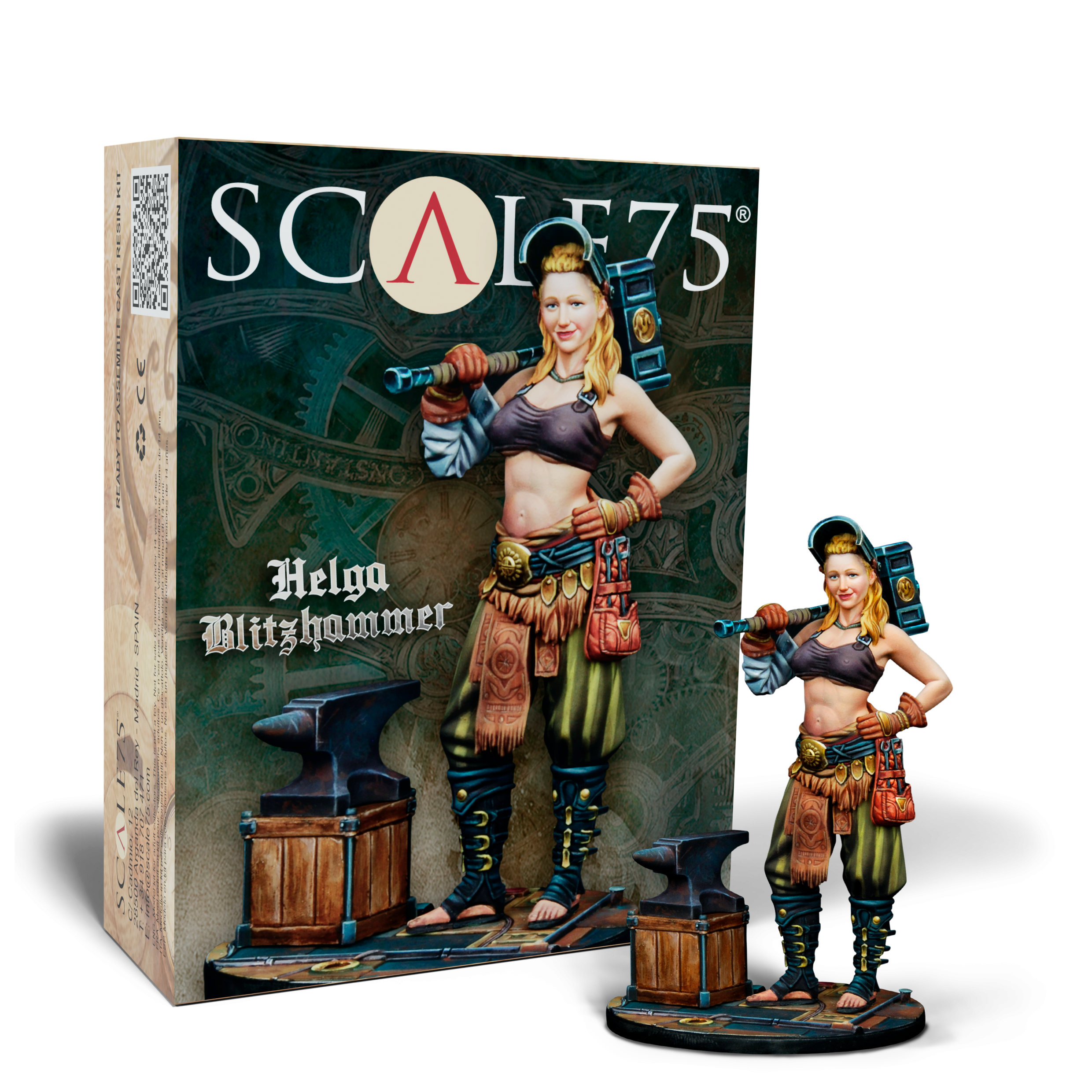 scale75-steam-wars-helga-blitzhammer-figurine-75mm image 1