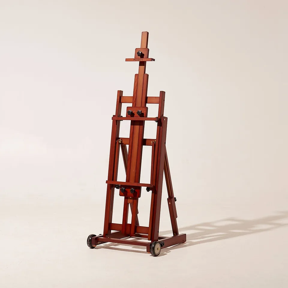 meeden-floor-easels-chevalet-atelier-w14-noyer-fonc image 1