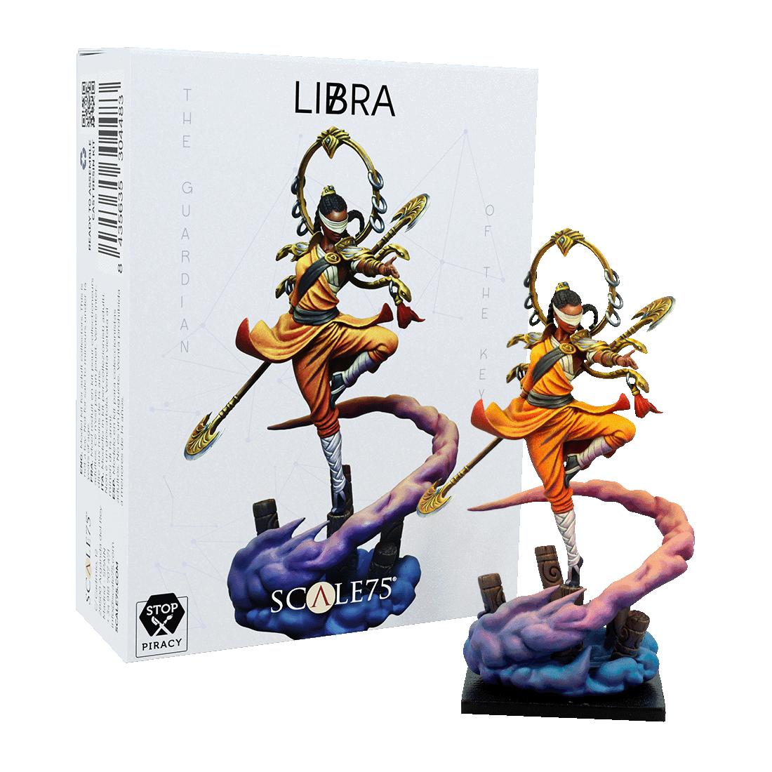 scale75-pound-zodiac-mystic-signs-figurine-r-sine-balance-non-peinte image 1