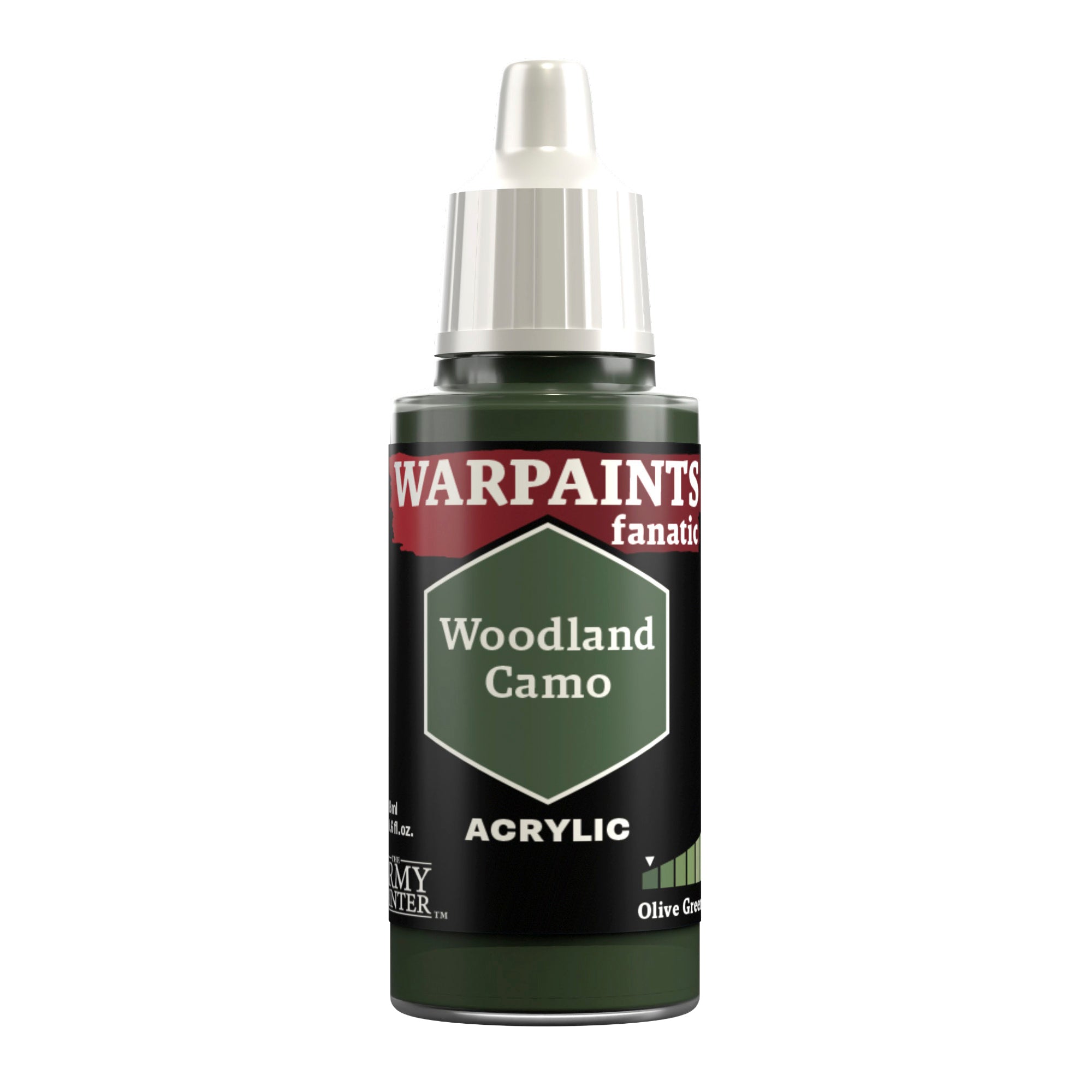 the-army-painter-warpaints-fanatic-woodland-camo-peinture-vert-olive-fonc-18-ml image 1