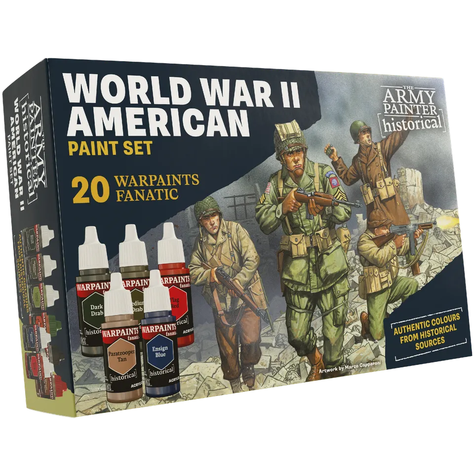 the-army-painter-warpaints-historical-wwii-american-set-peinture-10-pots image 1