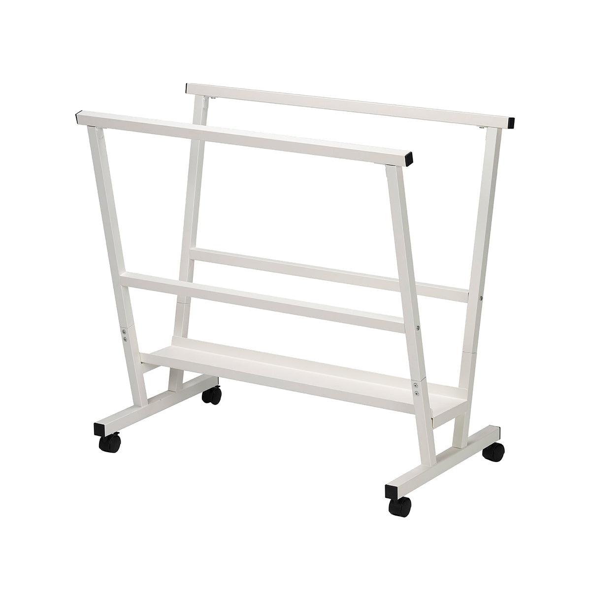 meeden-racks-pr-sentoir-toiles-m-tal-blanc-roulettes image 1