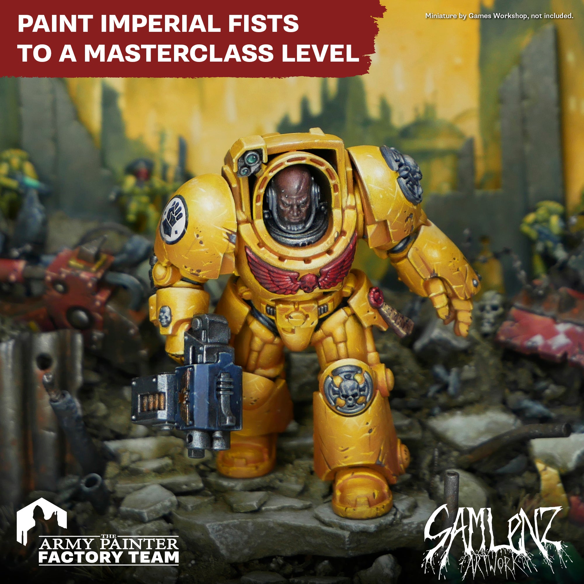 the-army-painter-imperial-fist-bundle-sam-lenz-peinture-29-pots-jaune image 2