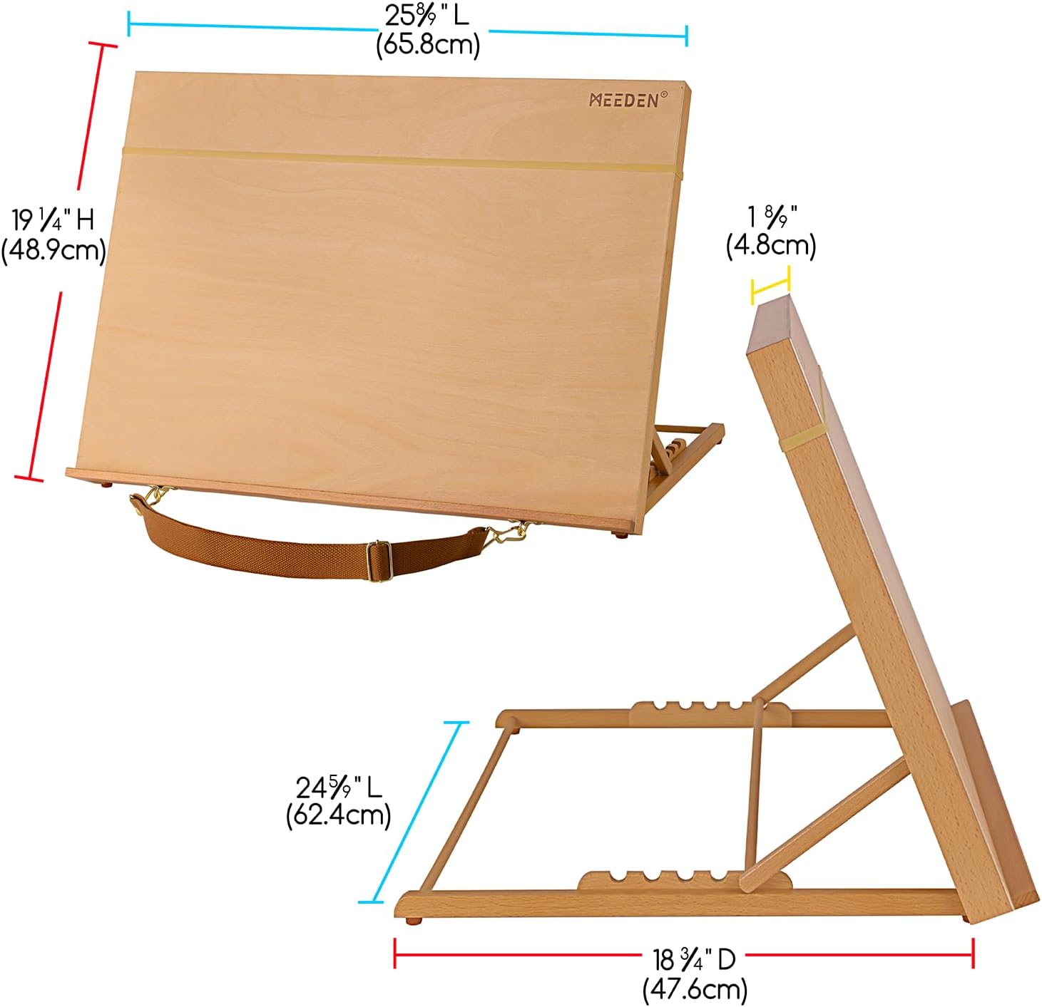 meeden-a2-chevalet-de-table-bois-h-tre-grand-format image 5