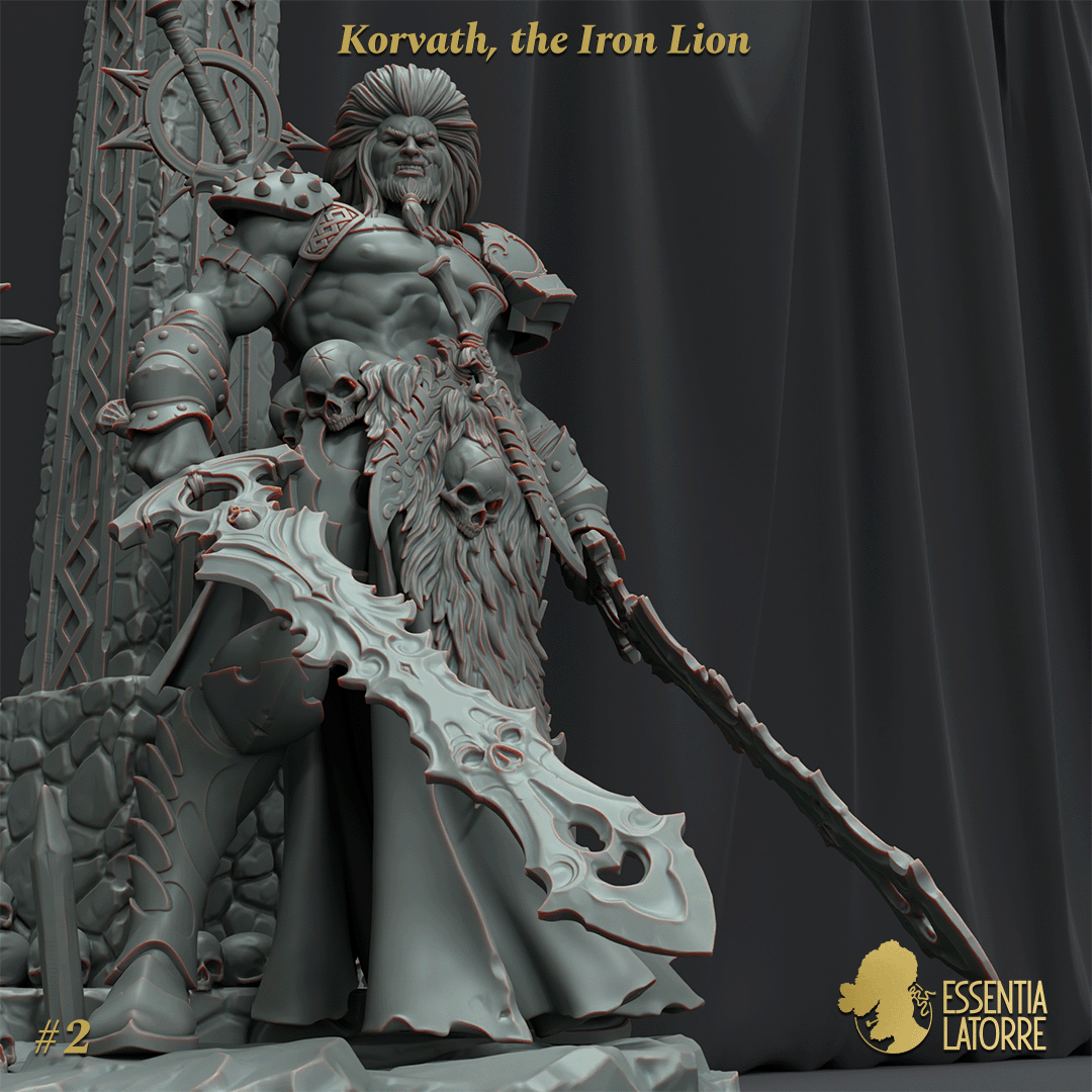 scale75-busts-korvath-the-iron-lion-buste-peindre image 4