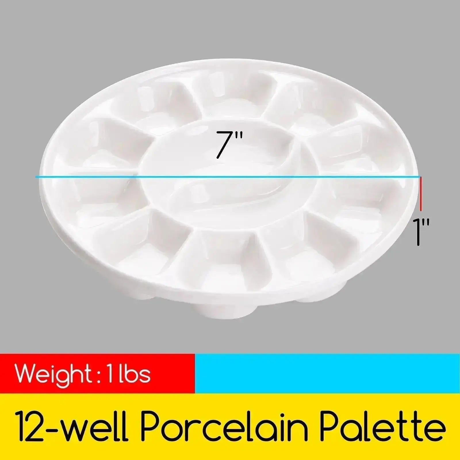 meeden-palettes-palette-peinture-porcelaine-ronde-12-godets image 2