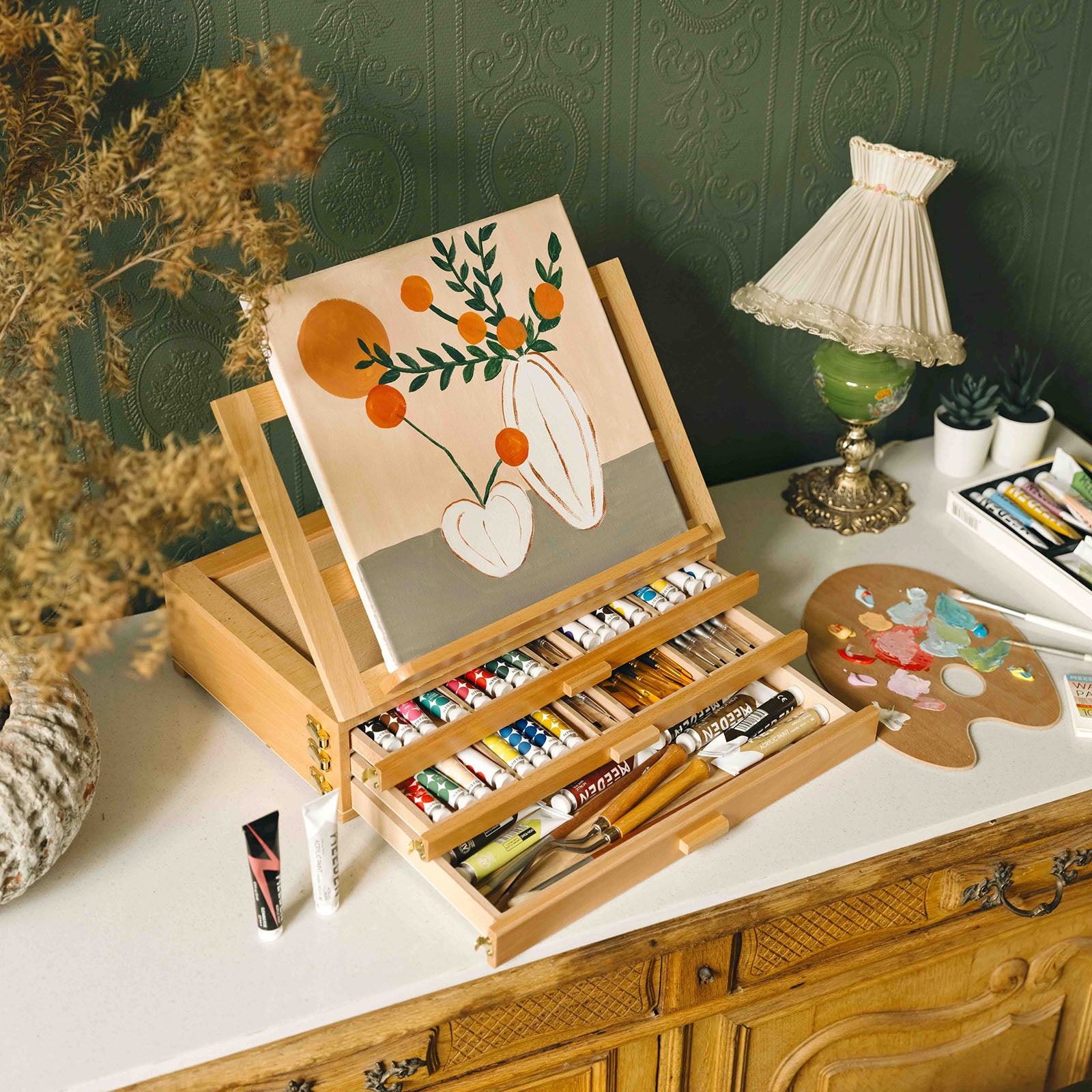 meeden-xhh-03-chevalet-table-bois-h-tre-coffret image 2