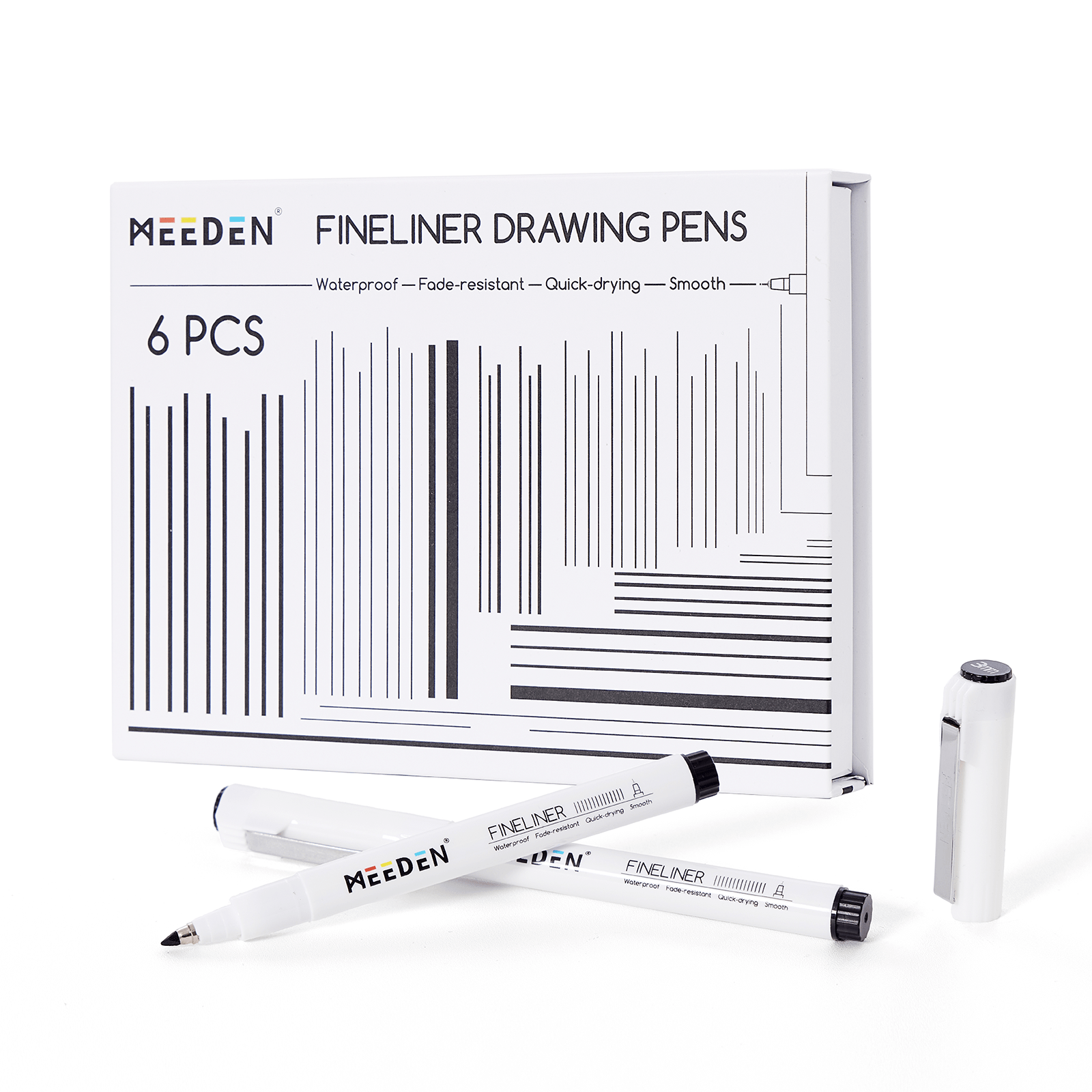 meeden-markers-set-6-feutres-fineliner-noirs image 1