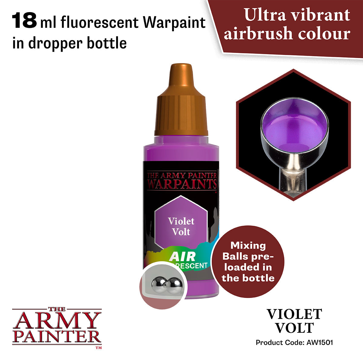 the-army-painter-warpaints-air-violet-volt-peinture-a-rographe-18-ml image 2