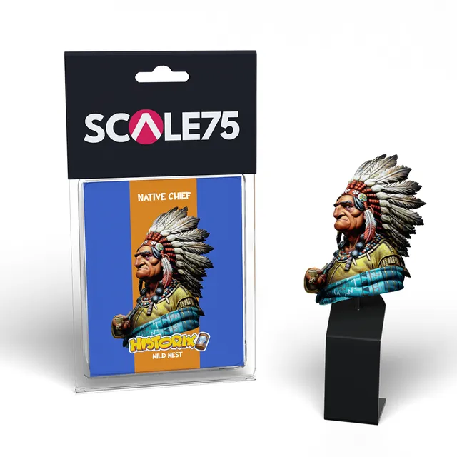 scale75-characters-native-chief-figurine-non-peinte-western image 1