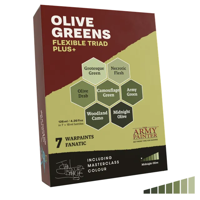 the-army-painter-fanatic-olive-greens-triad-set-peinture-vert image 1