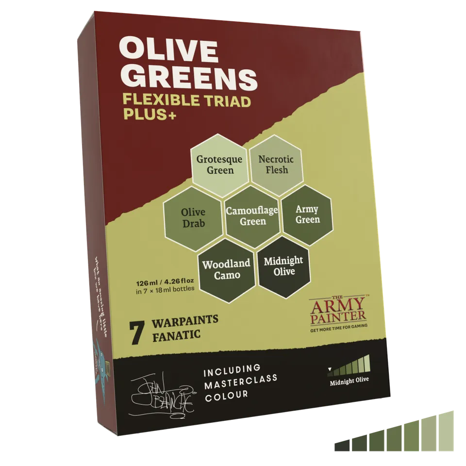the-army-painter-fanatic-olive-greens-triad-set-peinture-vert image 1