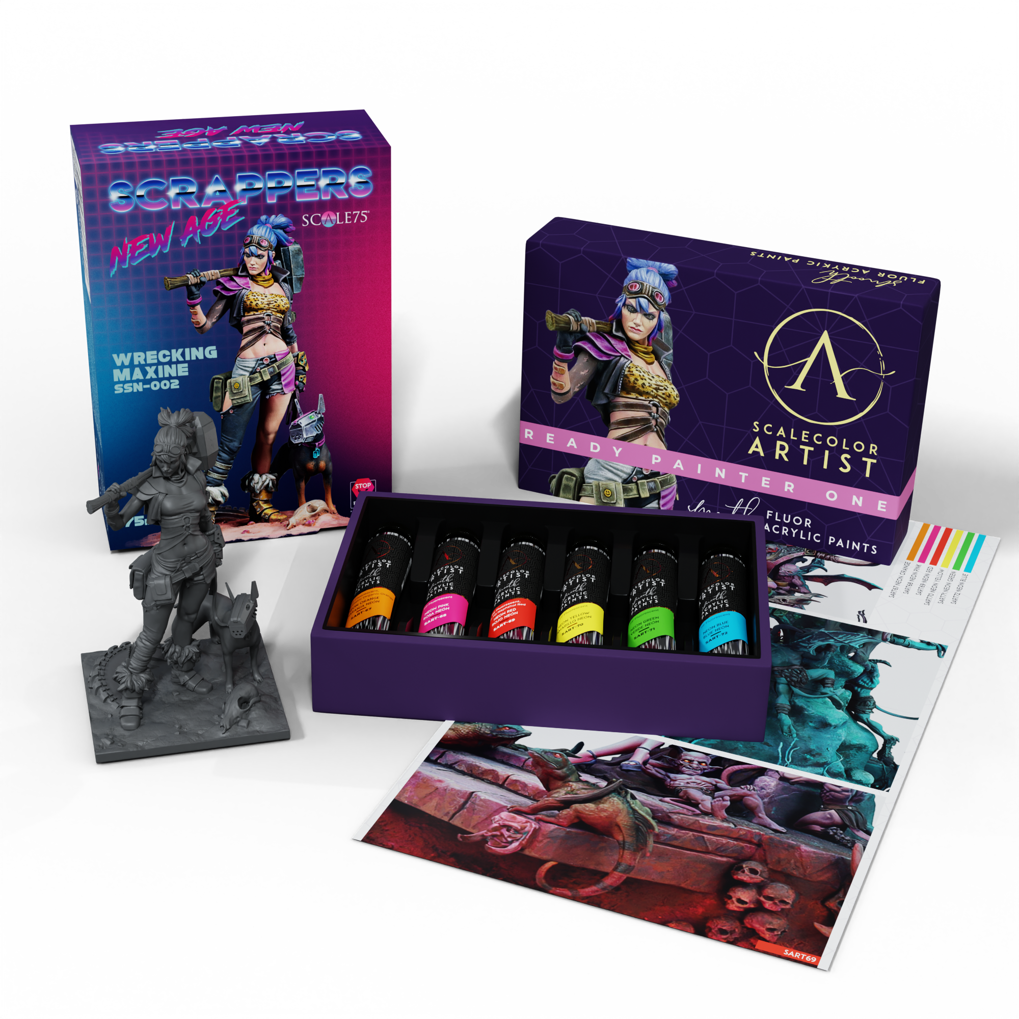 scale75-pack-ready-painter-one-wrecking-maxine-coffret image 1