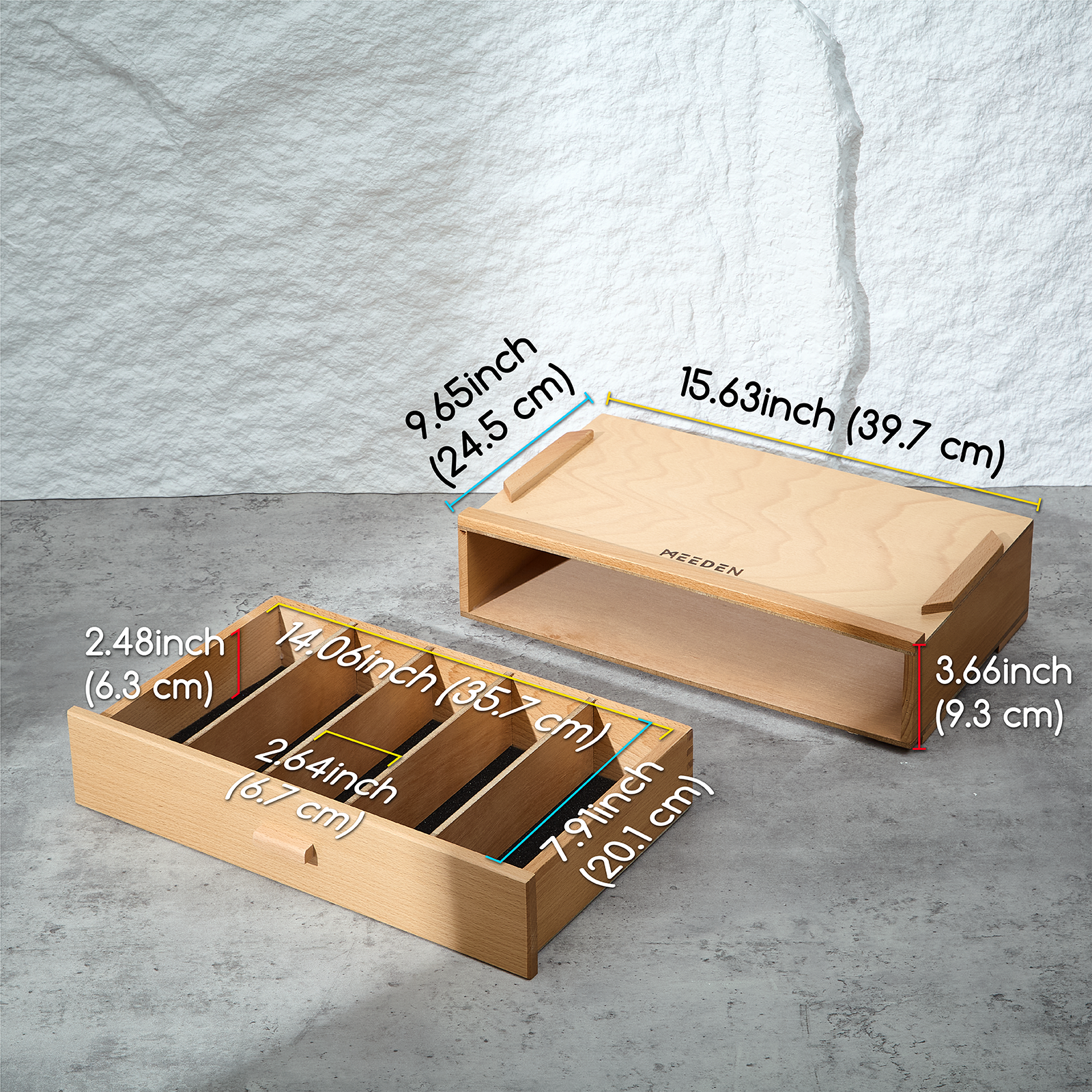 meeden-storage-boxes-bo-te-bois-h-tre-1-tiroir image 4