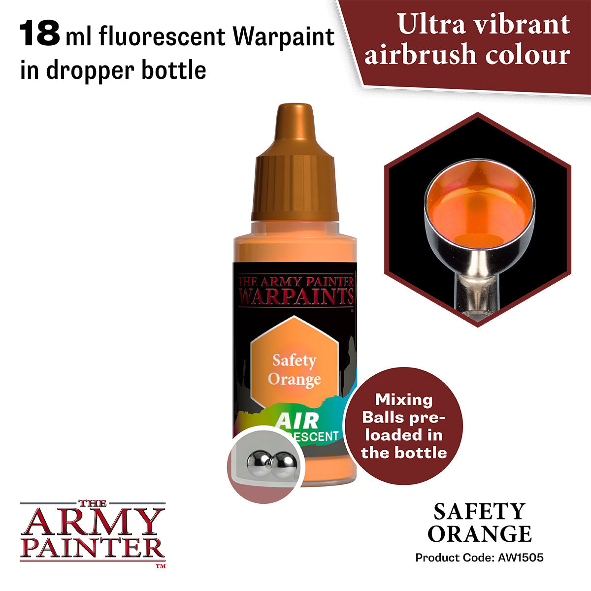 the-army-painter-warpaints-air-fluorescent-safety-orange-peinture-fluo image 2