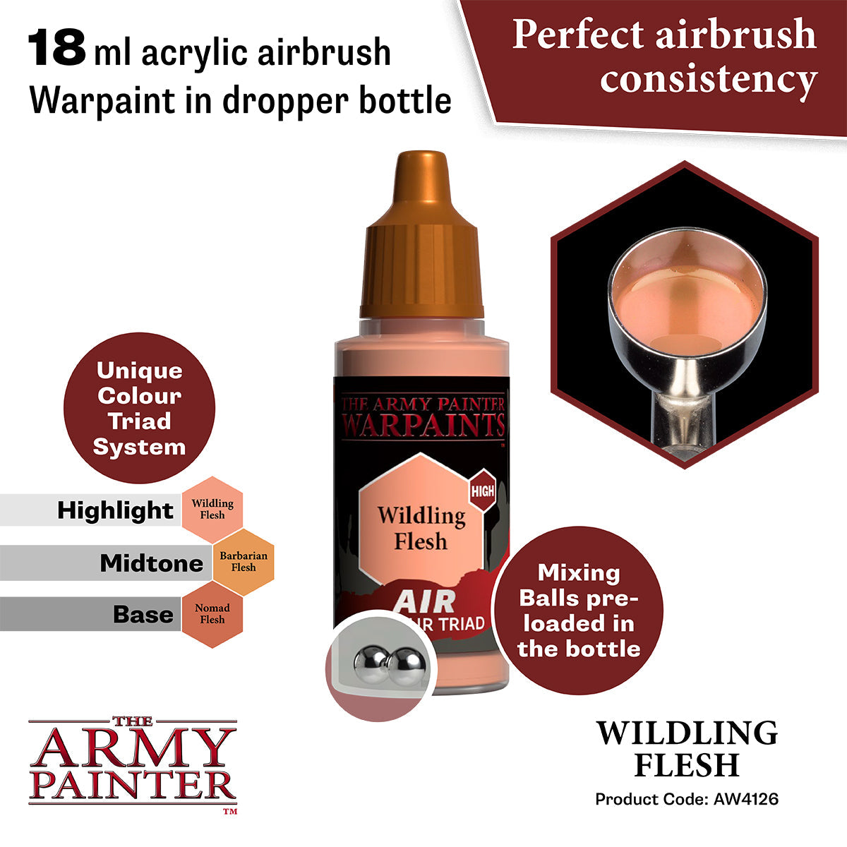 the-army-painter-warpaints-air-wildling-flesh-peinture-chair-18ml image 2
