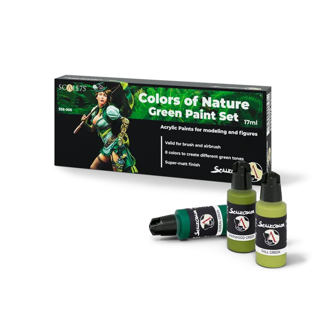 scale75-specials-colors-of-nature-green-set-peinture-miniature-vert image 1