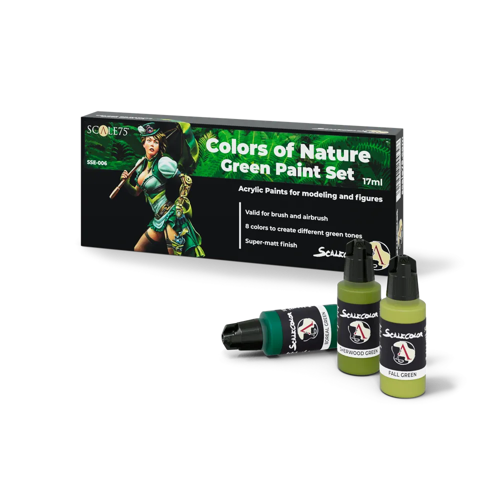 scale75-specials-colors-of-nature-green-set-peinture-miniature-vert image 1