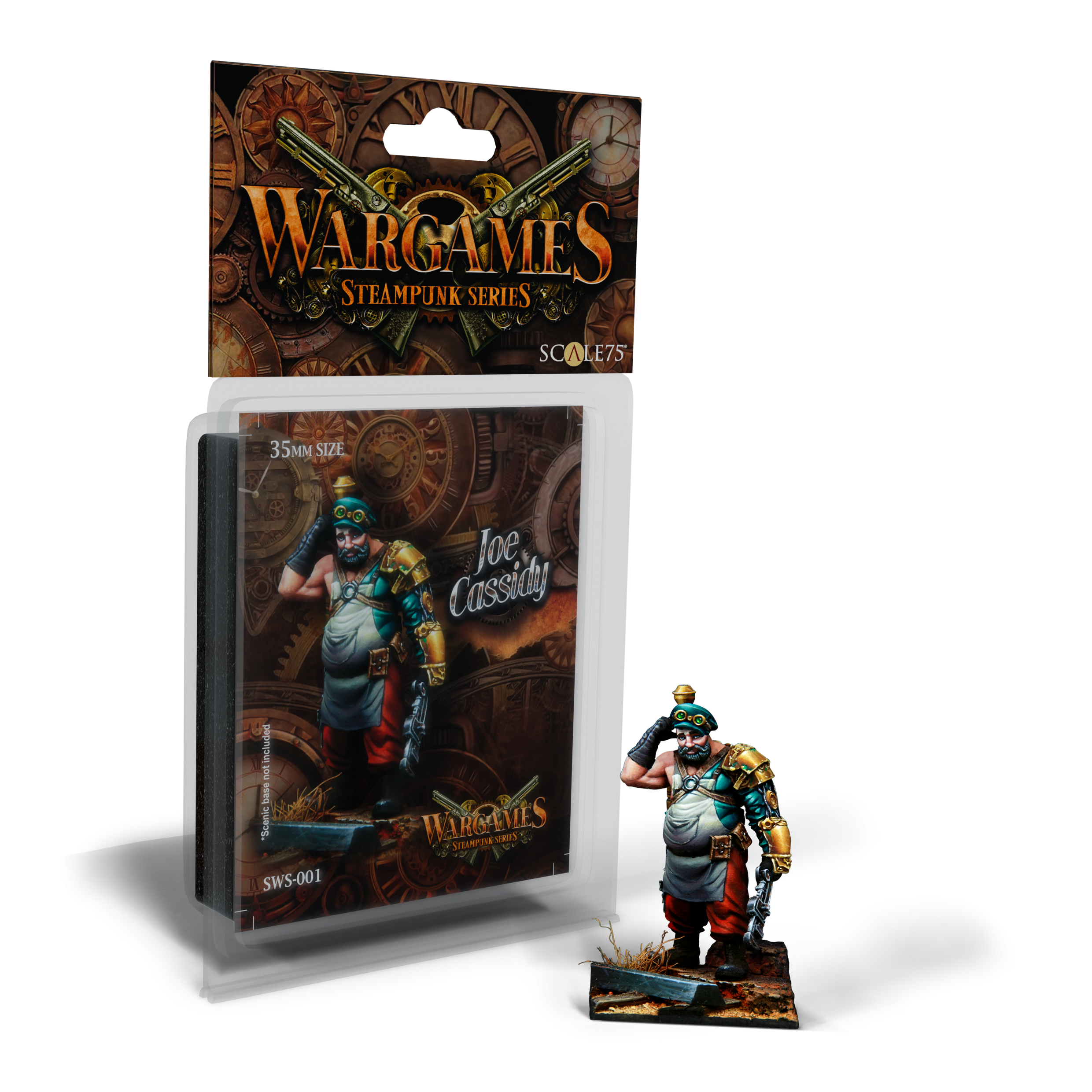 scale75-wargames-steampunk-joe-cassidy-figurine-35mm-m-tal image 1
