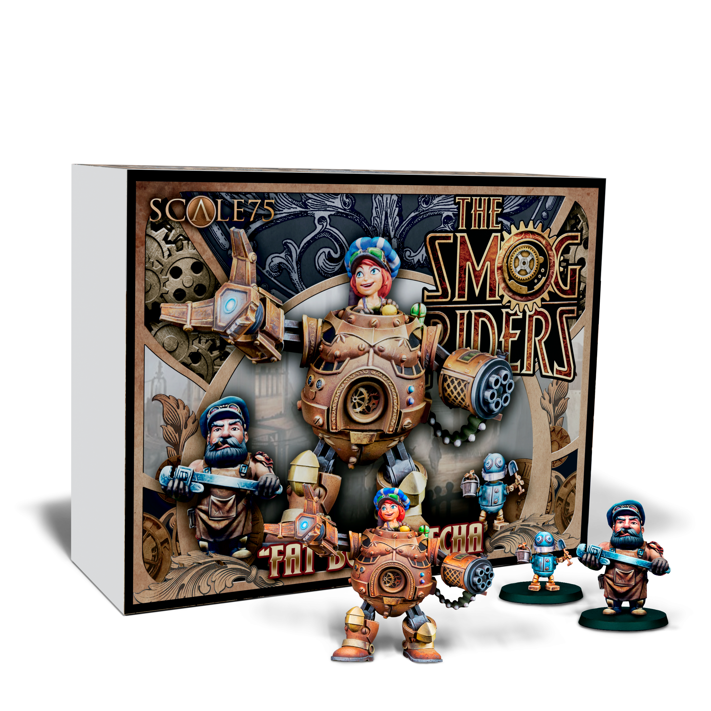 scale75-the-smog-riders-fat-bob-mecha-figurine-35mm-r-sine image 1
