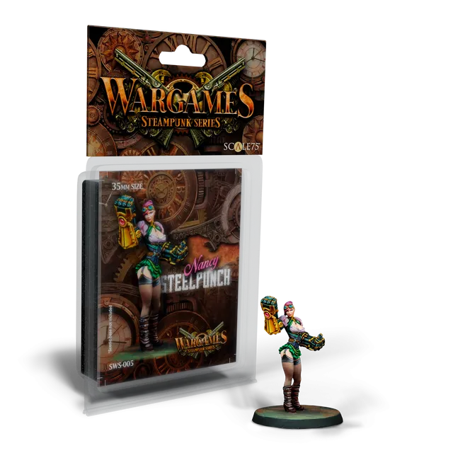 scale75-steampunk-nancy-steelpunch-figurine-35mm-m-tal image 1