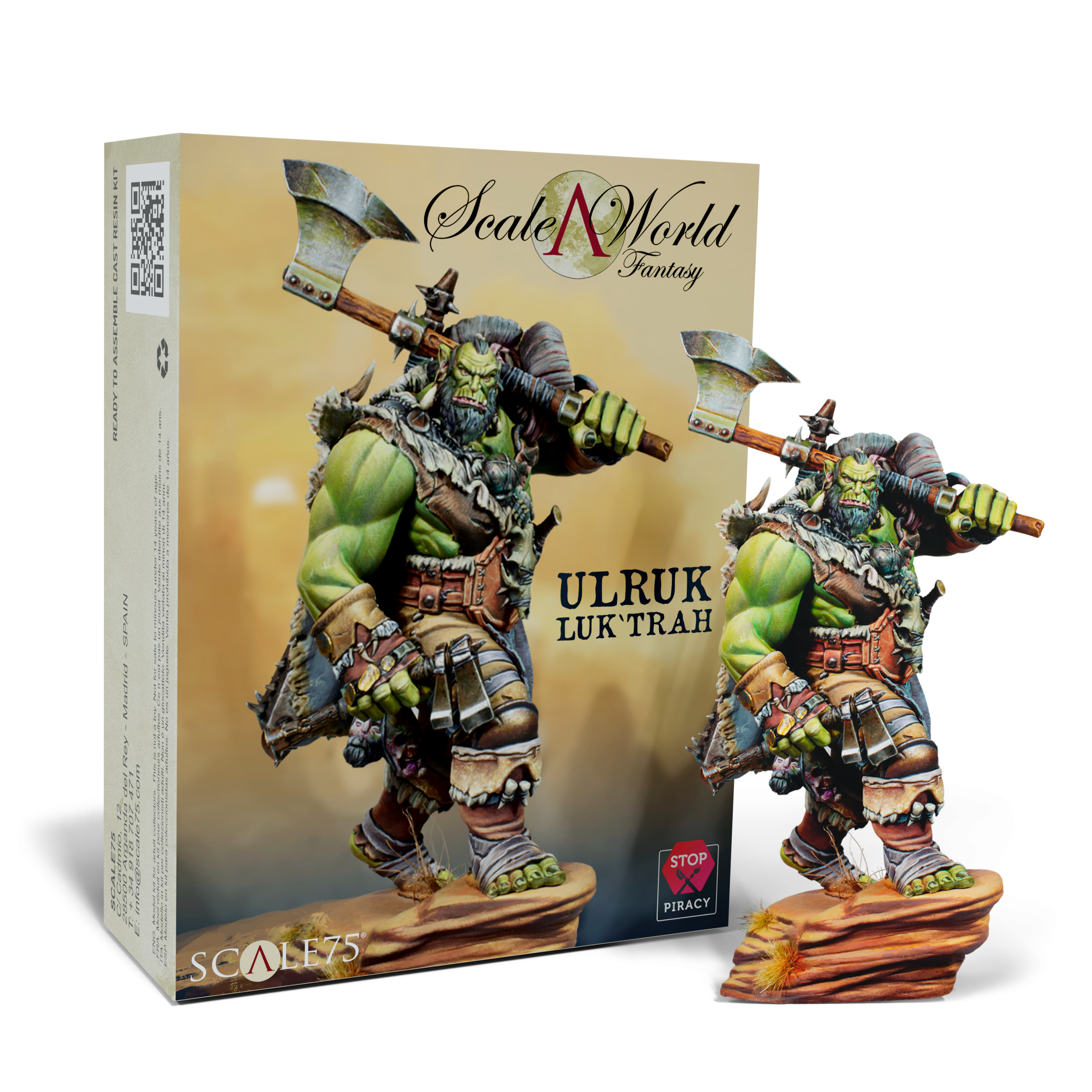 scale75-characters-ulruk-luk-trah-figurine-75mm-r-sine-ogre-vert image 1