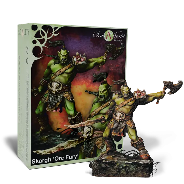 scale75-scaleworld-shargh-orc-fury-figurine-non-peinte image 1