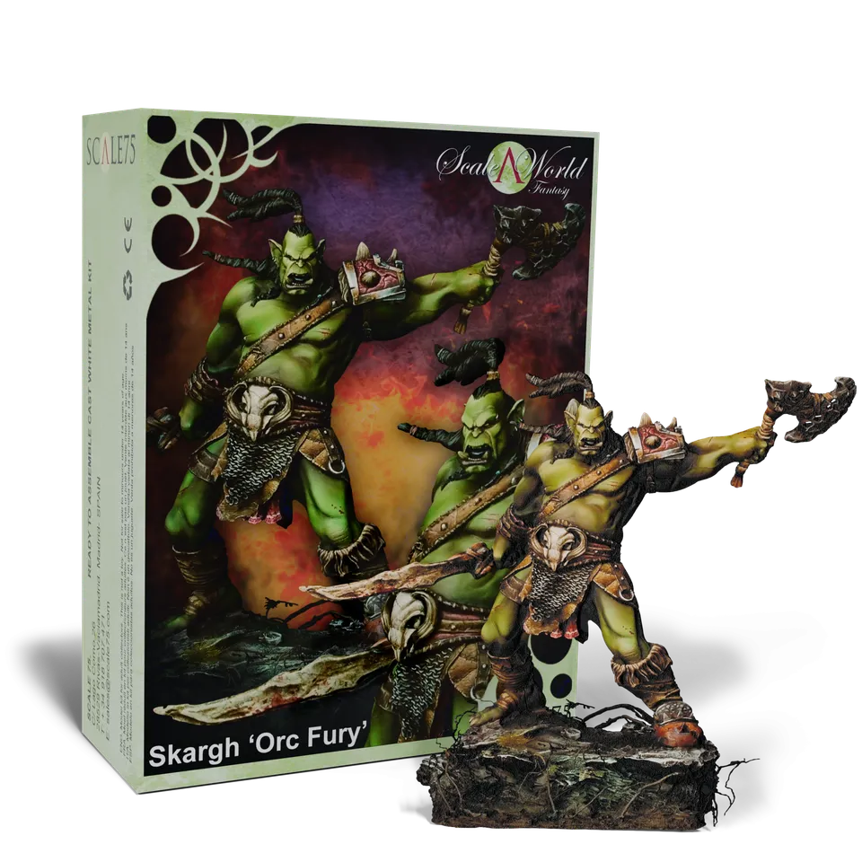 scale75-scaleworld-shargh-orc-fury-figurine-non-peinte image 1