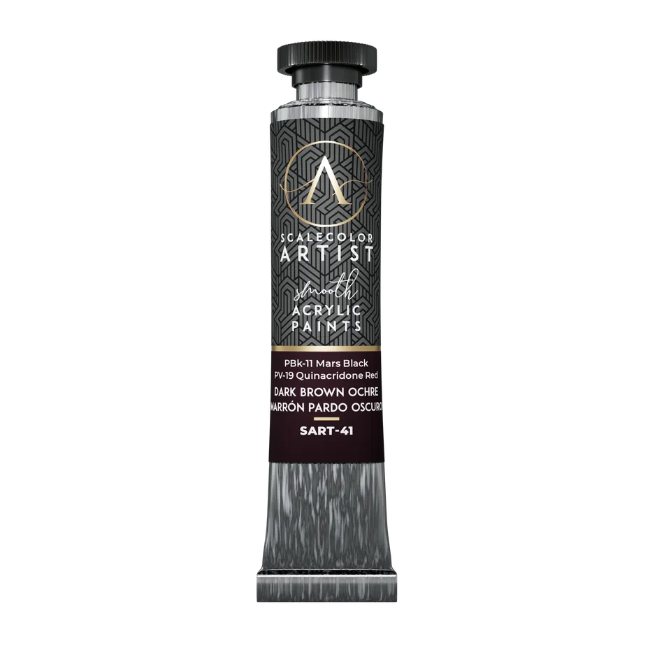 scale75-scalecolor-artist-dark-brown-ochre-peinture-20-ml image 1